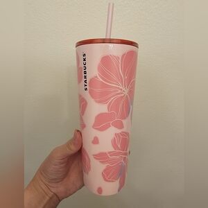 NWT Starbucks 2023 LATAM Sakura Stainless Steel Venti Tumbler